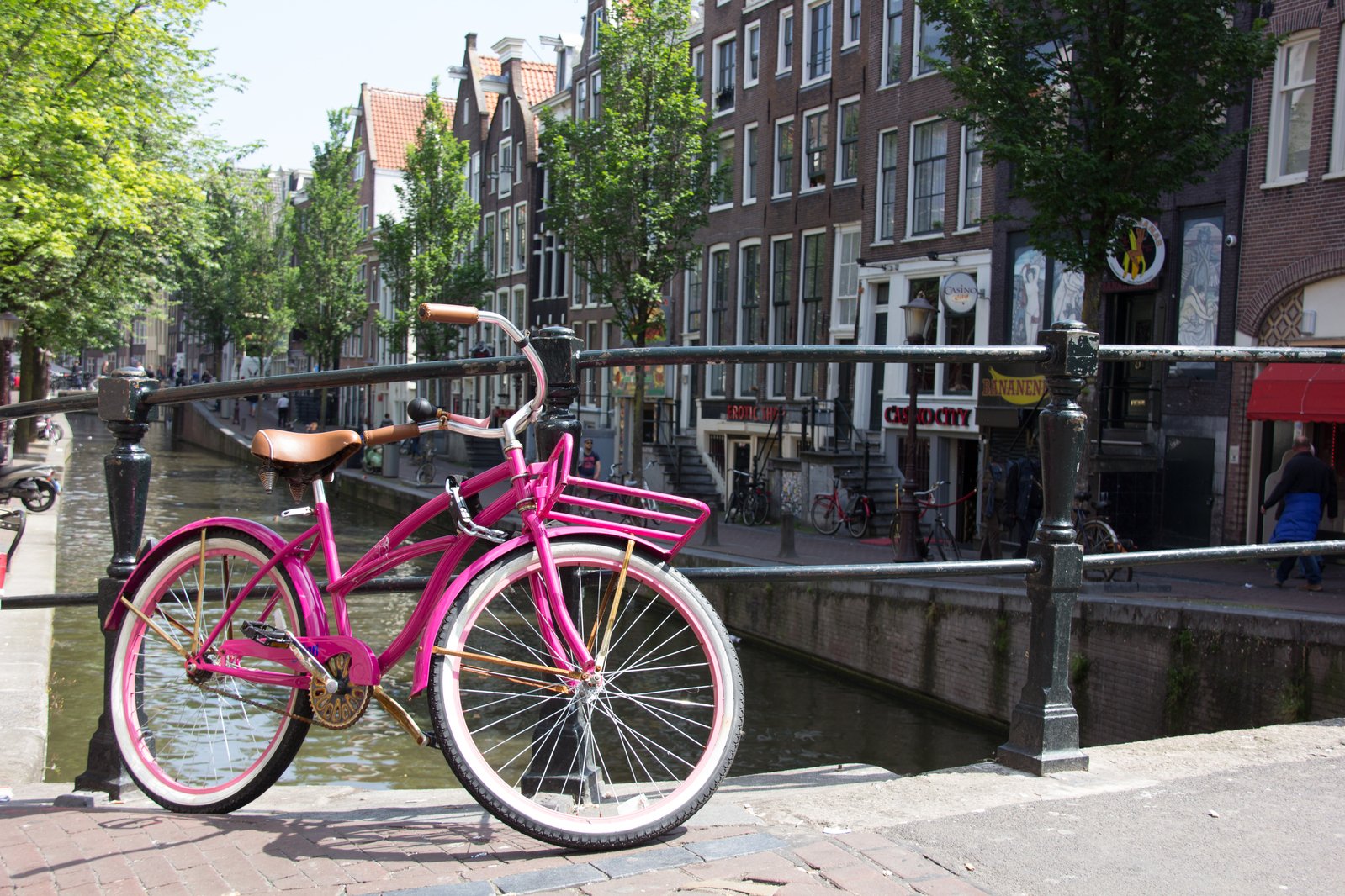 Pink Bike HD Wallpaper